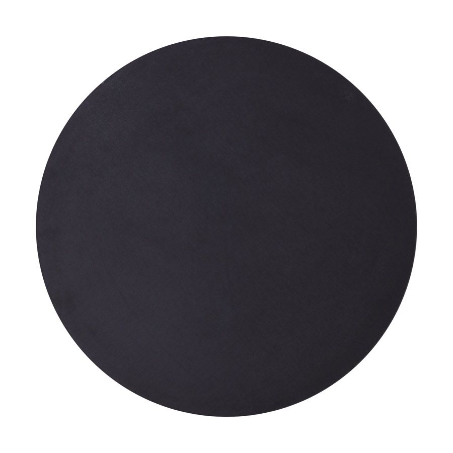 Tampo Redondo Preto 70 cm