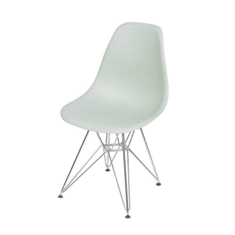 Cadeira DKR PP Verde Claro Base Cromada
